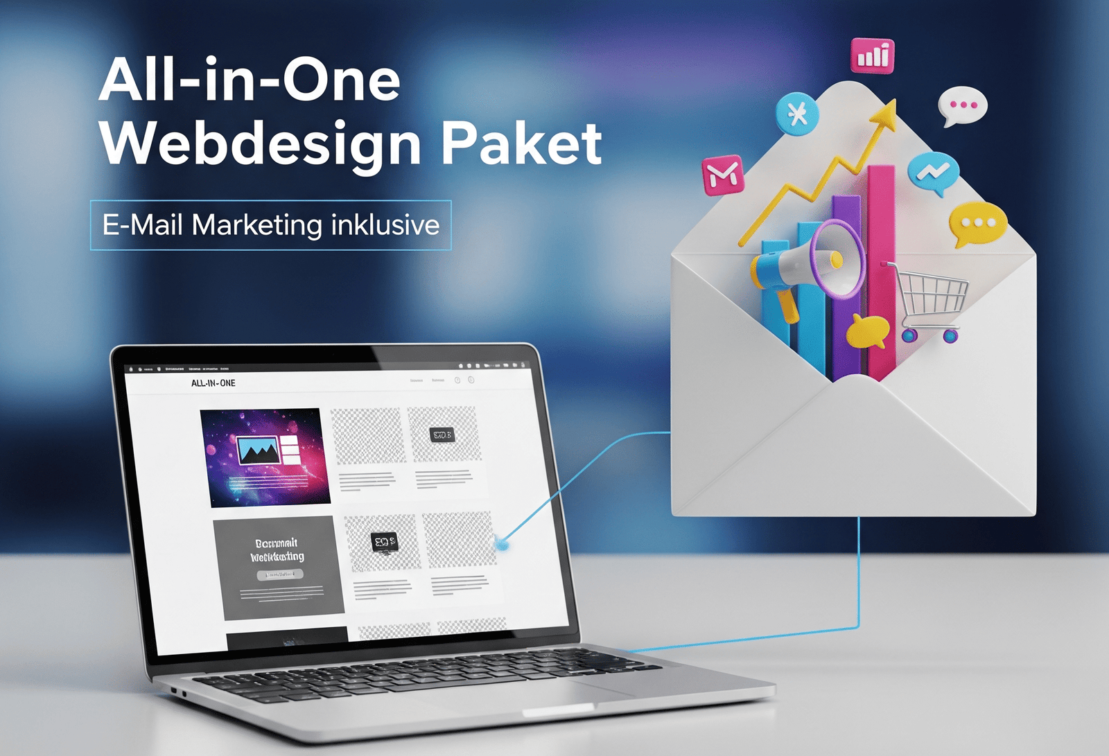All-in-One Webdesign: E-Mail-Marketing inklusive, ohne Zusatzkosten